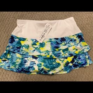 Lucky in love tennis skirt Sm